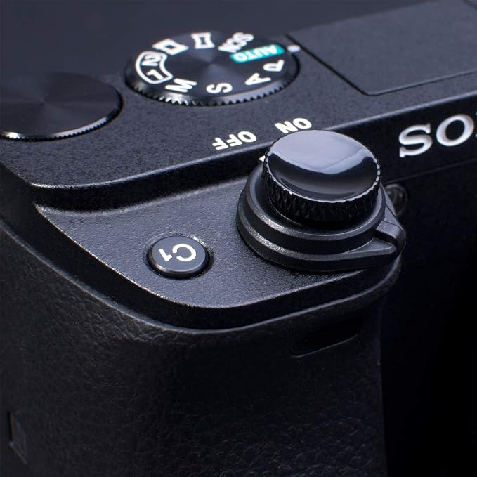 VKO Camera Soft Release Shutter Button Cap Flat Surface Black(2 Pack) | compatible with Fuji GFX 50S 50R X-H1 X-T1 X-T200 X-T100 XF10 X-A7 X-A5 X-A20 X70 Cameras - Image 3