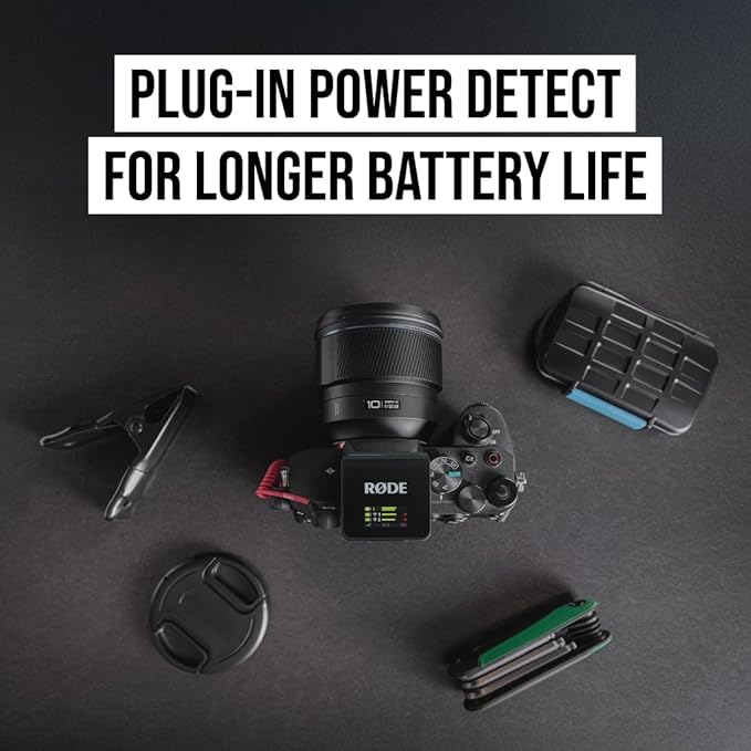 RØDE Wireless GO III (Gen 3) – Compact Wireless Mic – Pristine Audio, 32-bit Float Recording, Automatic Level Control, for Phones, Cameras and Computers (Black) | 32-bit Float Recording, Automatic Level Control, for Phones, Cameras and Computers (Black) - Image 7