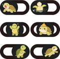 6Pcs 6 Styles Turtle Camera Cover Slide Cute Privacy Guard Accessories, 0.04 Inch Ultra Thin Webcam Cover Protector Blocker for Laptop Desktop Computer Tablet Notebook Mini PC Office Use by PRESSINART