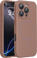 miracase Magnetic for iPhone 16 Pro Max Case, [Soft Anti-Scratch Microfiber Lining], Compatible with MagSafe, Liquid Silicone Case Shockproof Drop Protection Phone Case for 16 ProMax,Chocolate | Compatible with MagSafe, Soft Microfiber Lining, Premium ... by Miracase