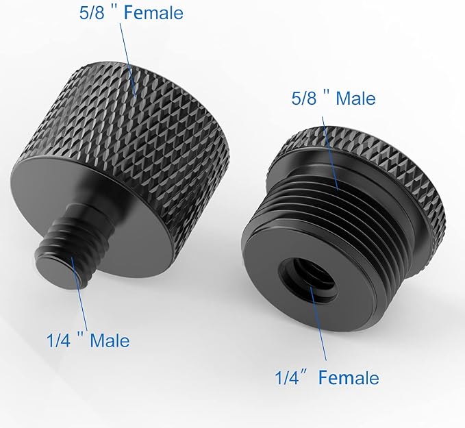 Donuts Mic Stand Adapter 5/8 to 1/4 and 1/4 to 5/8 Screw Thread Adapter Microphone to Tripod Adapter - Image 4