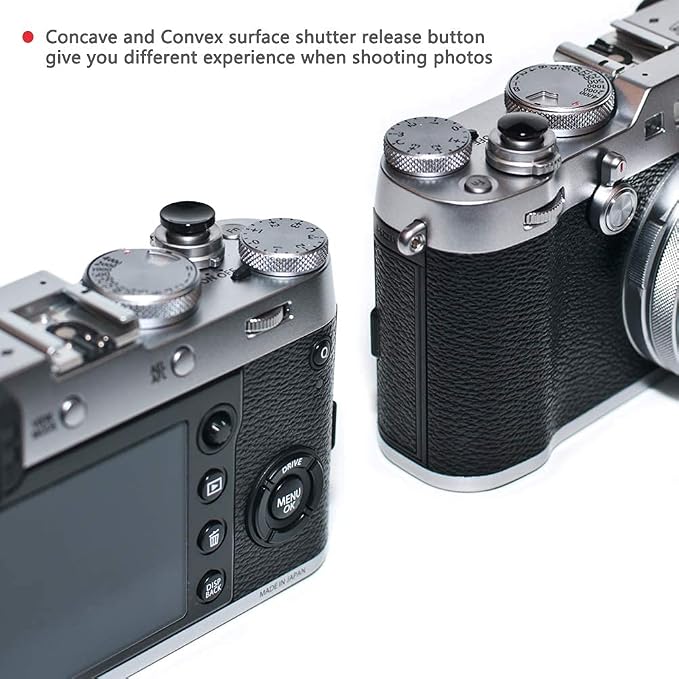 VKO Black Metal Soft Shutter Release Button | Delicate Camera Shutter Button 11mm Concave 10mm Convex Surface(2 Pack) - Image 8