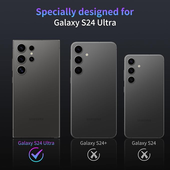 Camera Lens Protector for Samsung Galaxy S24 Ultra,1 Pack | Tempered Metal Glass Camera Cover, HD Clear Anti-Scratch Lens Screen Protector Film,Case Friendly,Colorful Titanium - Image 2