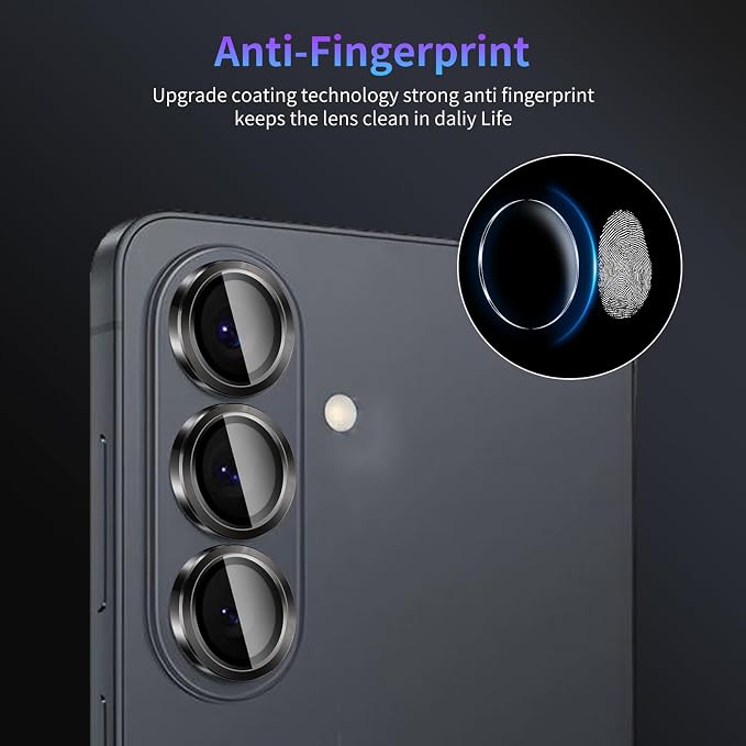Camera Lens Protector for Samsung Galaxy S26 Plus/S26+,1 Pack | Tempered Metal Glass Camera Cover Film,HD Clear,Anti-Scratch Lens Screen Protector Film,Case Friendly,Black Titanium - Image 6