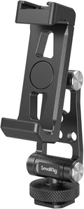 SMALLRIG Universal Metal Phone Support with Cold Shoe Mount, Smartphone Holder Adapter Support Free Adjustment Joints, Phone Tripod Mount for iPhone 17 16 15 14, for Samsung Galaxy etc. - 4382 by SmallRig