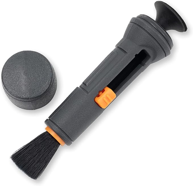 Carson C6 Series Reusable Jumbo Lens Cleaner with Dry Nano Particle Cleaning Formula with 19.75mm Round Tip and Retractable Brush (CS-45) | Reusable Cleaner with Retractable Soft Brush - Great For Optics, Camera Lenses and Screen Cleaning (CS-45) by Carson