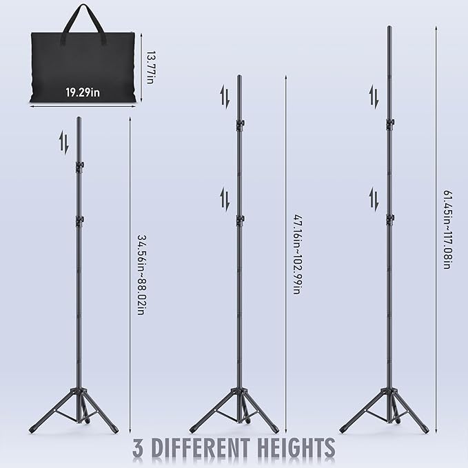 Backdrop Stand Kit - 6 Widths, 10x10ft Adjustable Background Stand for Parties & Studio Photography - Image 6
