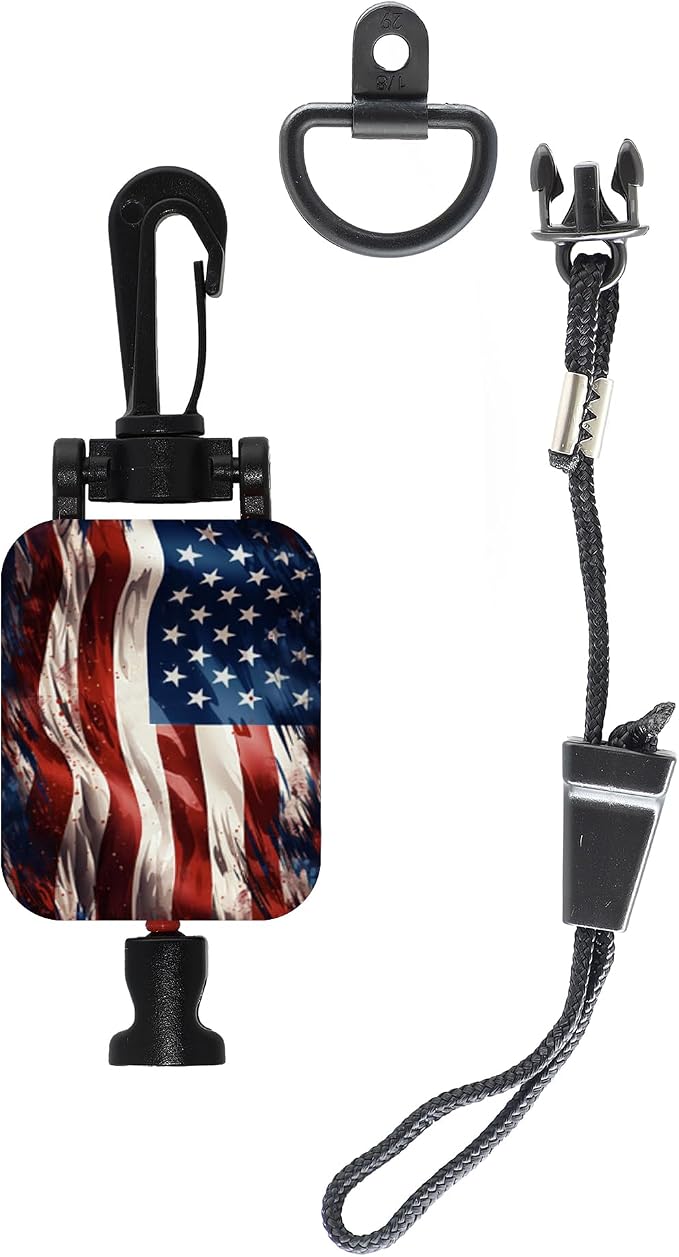 Gear Keeper CB Mic Keeper - Retractable Mic Holder for CB Radio (RT2-4212) | USA made CB mic holder retractable, snap clip mount, lanyard & mounting hardware included, 29" reach, 9oz retraction by GearKeeper