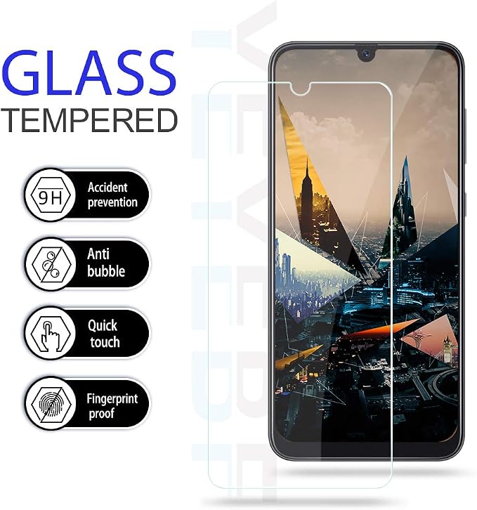 Galaxy A50/A30/A20 Screen Protector, [2 Pack] HD-Clear Tempered Glass Screen Protector [9H Hardness][Bubble-Free][3D Glass] Screen Protector Glass For Samsung Galaxy A50/A30/A20 - Image 2