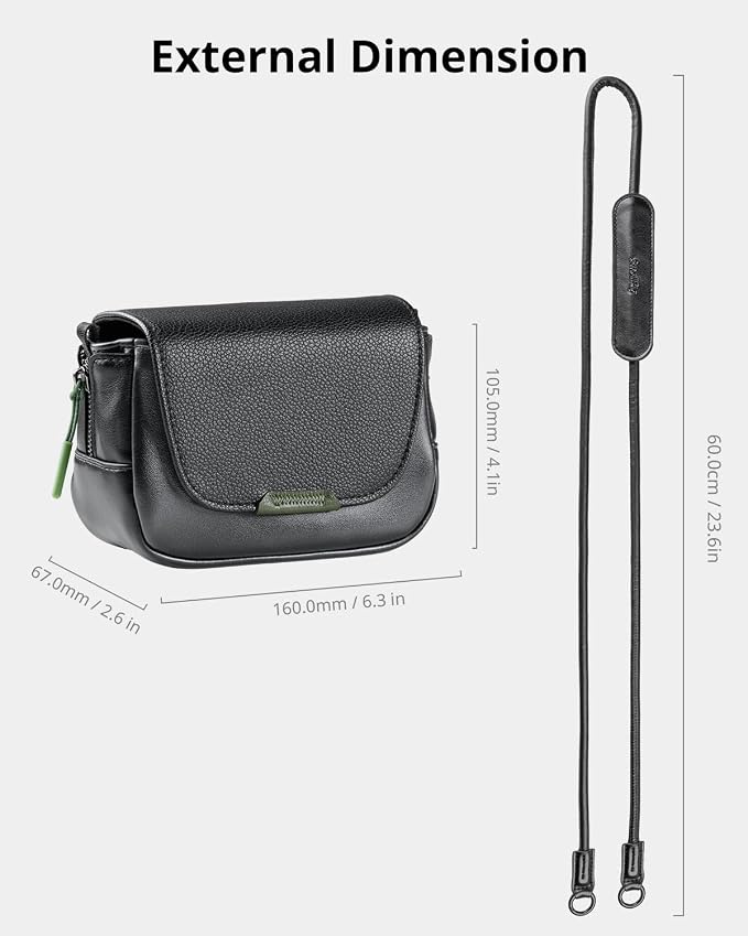 SMALLRIG Digital Camera Case with Shoulder Stap, Crossbody Protective Case | for Ricoh GRIII /GRIIIX /GRIII HDF/GRIIIX HDF/GRIV, for Sony ZV-1F/ ZV-1, for DJI Action 4/5/6, for Insta360 Ace Pro/Ace Pro2 - Image 9