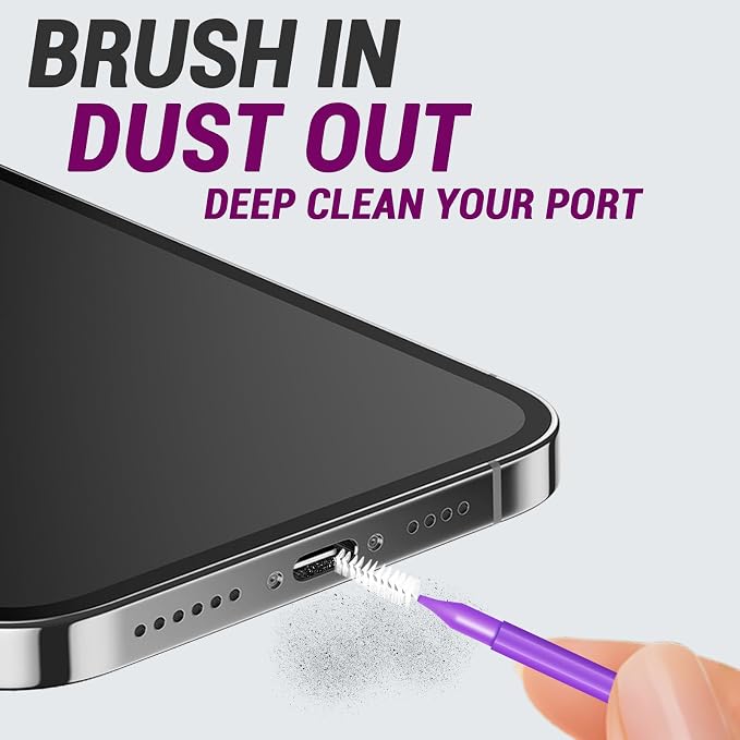 Cleaning Kit for Cell Phone and Headphone Charging Port, USB C, Speaker | Cleaner Tool Fit for iPhone 16 15 14 13 Samsung, Professional Cell Phone Port Cleaning Kit for Lightning & Type C - Image 2