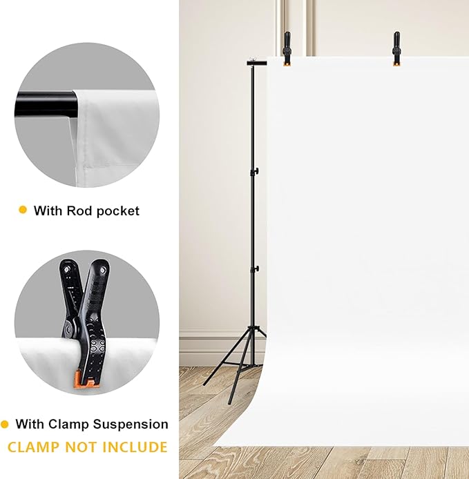 CPLIRIS 10x12ft White Backdrop Photography Photo Shooting Background with Matt Surface for Protrait Photoshoot or Party Decoration - Image 4