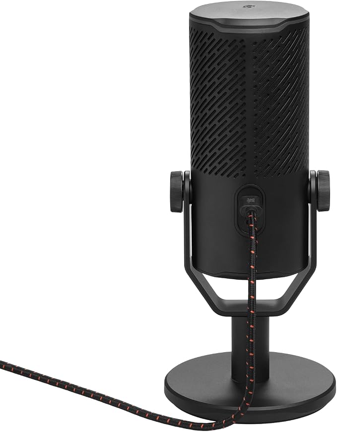JBL Quantum Stream Studio - Recording and Gaming - Chrome | Triple condenser microphone for perfect streaming, Four selectable voice pick-up patterns, Dynamic range compressor - Image 3