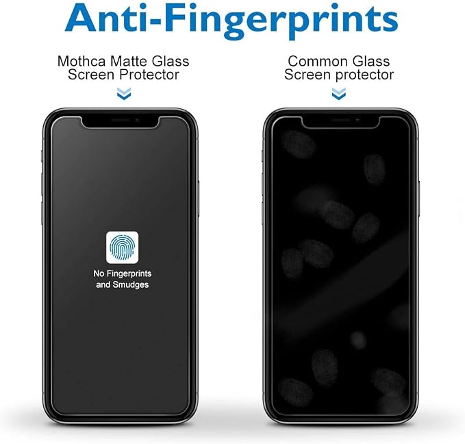 Mothca 2 Pack Matte Glass Screen Protector Compatible with iPhone Xs/iPhone X/iPhone 11 Pro, Anti-Glare & Anti-Fingerprint Tempered Glass Film - Image 4