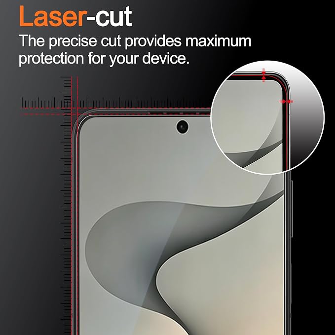Ferilinso Screen Protector for Samsung Galaxy Z Flip 8, Tempered Glass Back | 3 Pack, 9H+ Hardness, Military-Grade Shatterproof, Case Friendly, Easy Installation Bubble Free, with Camera Lens Protector - Image 4