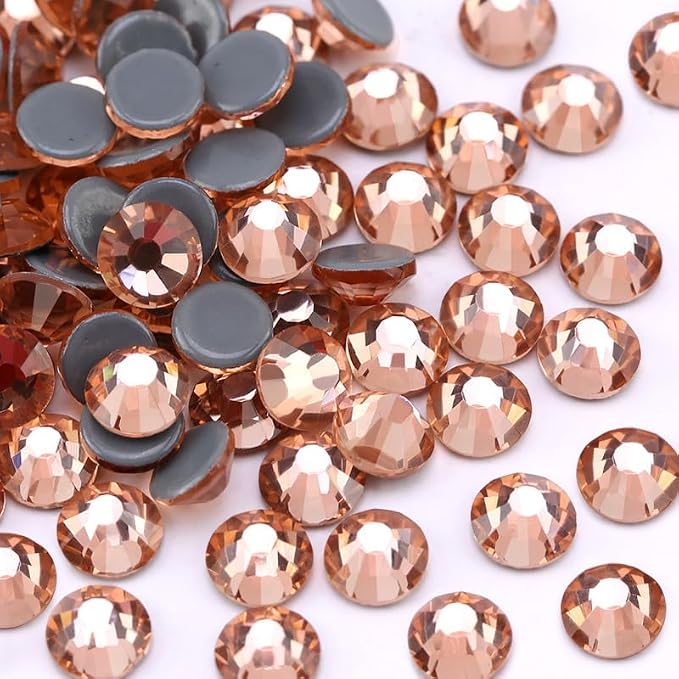 Jollin Hotfix Rhinestones Flatback Crystal Gems 2.8mm SS10, Champagne | 2880pcs Hot Fix Crystals Glass Rhinestones for Bedazzling, Crafting, Clothes, Shoes & Accessories DIY Decoration - Image 2