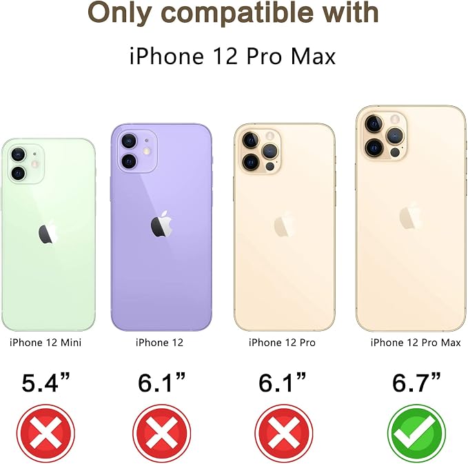YWXTW [1 SET Camera Lens Protector Compatible with iPhone 12 Pro Max 6.7 inch, [Installation Tray] Aluminum Alloy Tempered Glass Camera Circle Cover - Image 2