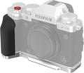 SmallRig X-T5 Handgrip L-Shape Grip for FUJIFILM X-T5 Camera, Built-in Quick Release Plate for Arca, Silicone Side Handle, Shutter Button, Lightweight and Comfort - 4136 | Built-in Quick Release Plate for Arca, 1/4"-20 holes, ergonomic silicone grip by SmallRig