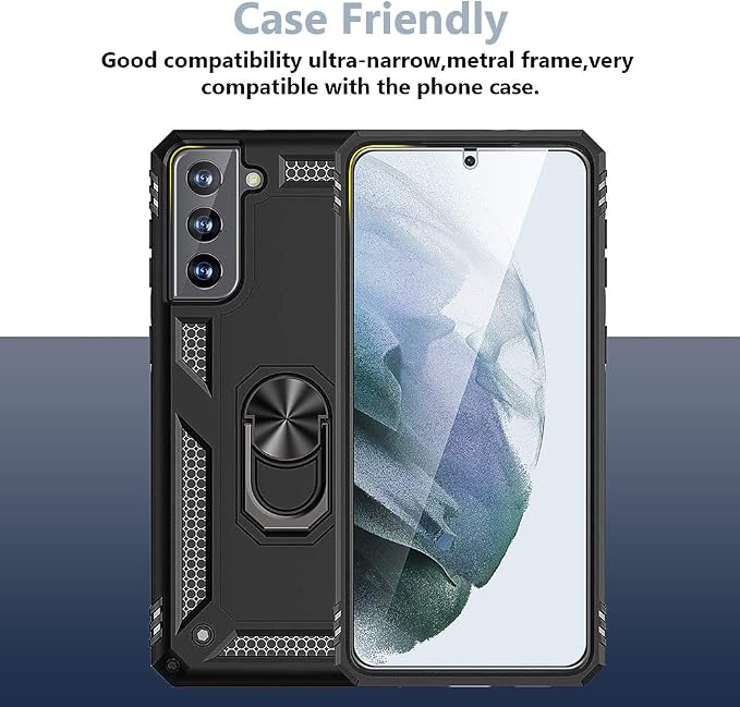 TOCOL 6 Pack Compatible with Samsung Galaxy S21 5G 6.2 inch - 3 Pack Tempered Glass Screen Protector and 3 Pack Camera Lens Protector with [Installation Frame] HD Clear Bubble Free Case Friendly - Image 4
