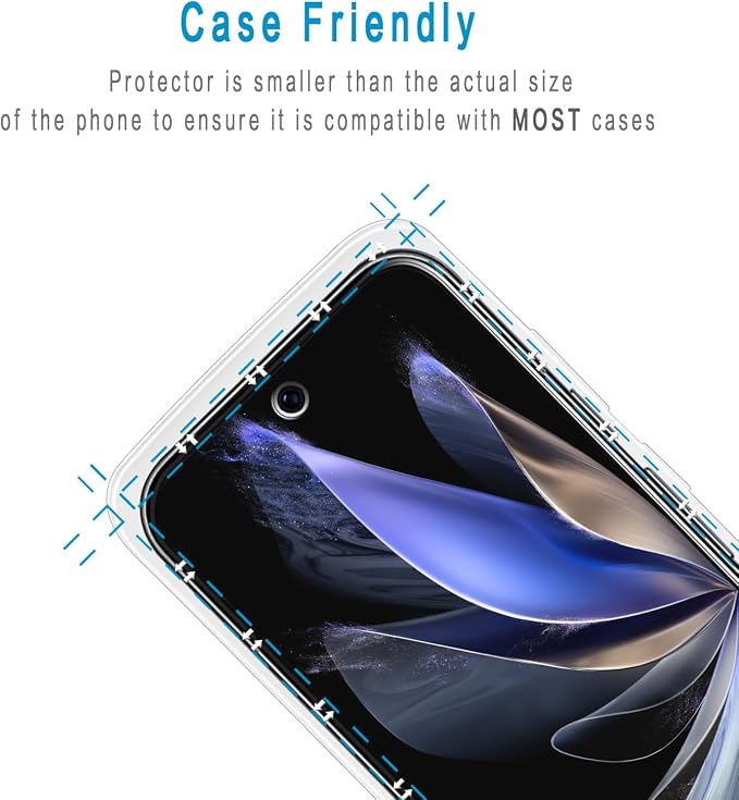 2+2 Pack Screen Protector for Google Pixel 10 Pro XL Tempered Glass | with Camera Lens Protector, Fingerprint ID Compatible, Anti Scratch, Bubble Free - Image 5