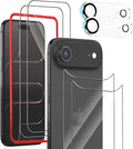 Front Screen and Back Protector for iPhone 17 Air + Camera Lens Protector | (2+2+2+1) 9H Hardness, Easy to Install with Alignment Tool, Anti-Fingerprint by BIGFLYANTS