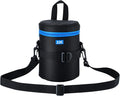 JJC Medium Camera Lens Case for Canon EF 24-70mm F/2.8L II Below 3.9x6.5'' | Camera Lens Carrying Bag for Canon EF 85mm F/1.2L II,EF 50mm F/1.2L,Tamron SP 70-300mm F/4-5.6 A005 & Di VC USD,FE 90mm F/2.8 by JJC