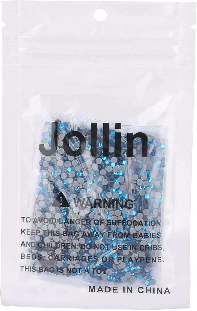 Jollin Hotfix Rhinestones Flatback Crystal Gems 3.2mm SS12, Capri Blue | 1440pcs Hot Fix Crystals Glass Rhinestones for Bedazzling, Crafting, Clothes, Shoes & Accessories DIY Decoration - Image 6