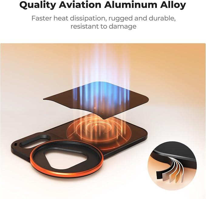 K&F CONCEPT Double-Sided Magnetic Lens Filter Mount Adapter | Compatible with iPhone 17 Pro Max and 58mm Threaded Filters, iPhone Filter Mount, FA101 - Image 8