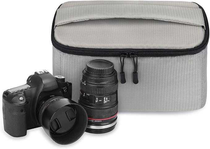 S-ZONE Padded Folding Camera Bag for DSLR SLR Camera TLR Sony Canon Nikon or Flash | Raindrop Proof, Fits in a Backpack, Suitable for Sony Canon Nikon or Flash - Image 6