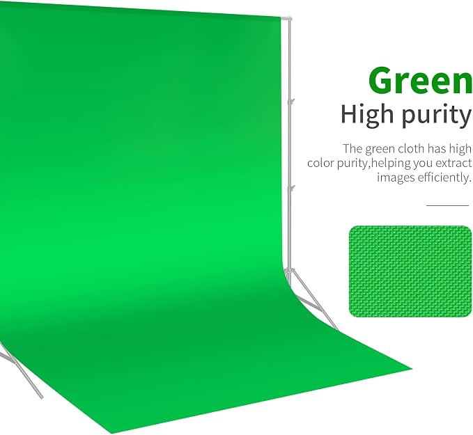 NEEWER 10 x 12FT / 3 x 3.6M PRO Photo Studio Premium Polyester Collapsible Backdrop Background for Photography, Video and Television (Backdrop ONLY) - Green - Image 7