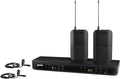 Shure BLX188/CVL Dual Lavalier Audio System H11 Band (572–596 MHz) – BLX88 Dual Receiver, (2) BLX1 Bodypacks & (2) CVL Cardioid Lavalier Mics, Up to 14 Hr Battery, 300 ft Range | Dual-channel BLX88 receiver with CVL cardioid lavaliers for presentations... by Shure