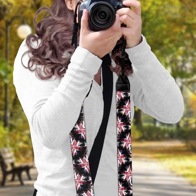 Coldinair Black Adjustable Camera Strap Universal Neck & Shoulder Soft Padded Strap for All DSLR Cameras,Binoculars - Image 3