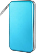 Siveit CD DVD Cases 96 Capacity Disc Storage Binder for Car(Sky Blue) | Hard Plastic CD DVD Disc Cases Storage Binder Wallet for Car Home Office Travel by Siveit