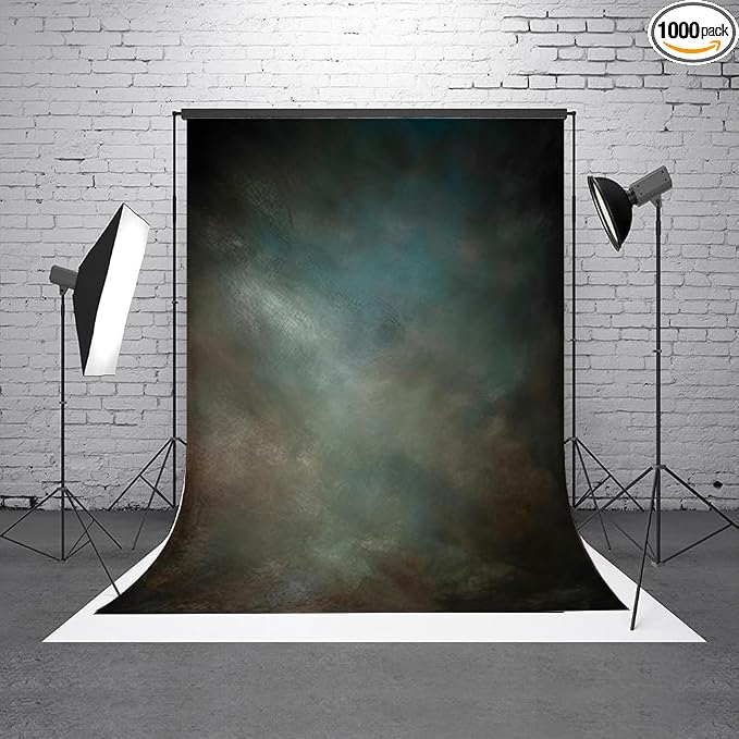 6.5x10ftAqua Backdrops Portrait Backdrops for Photography Mottled Photo Background by HMTFOTO