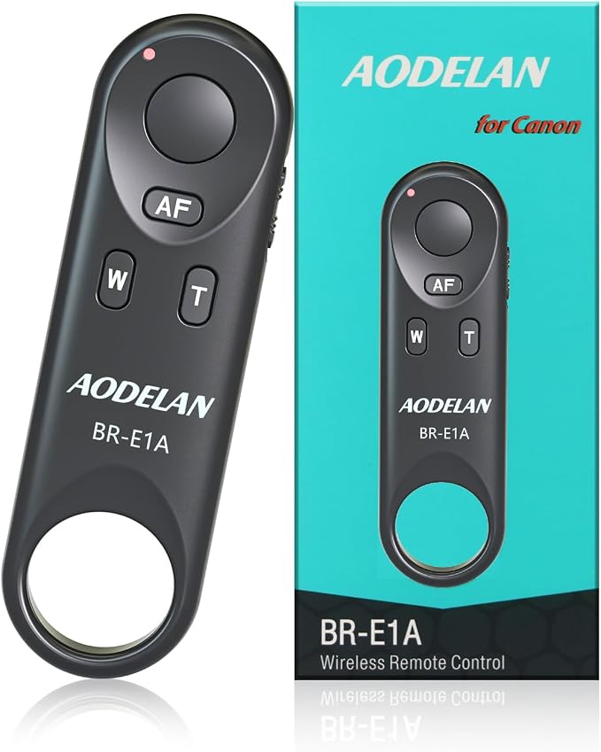 Wireless Camera Remote Shutter Release Control for Canon Replace BR-E1 | for Canon R3/ R7/ R10/ M50/ EOS M6 Mark II/ R/ RP/ 90D/ 6D Mark II / R5/ R6/ 800D/ 850D/ 250D/ Rebel SL2/ T7i / G5 X Mark II by AODELAN