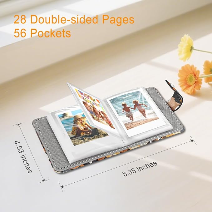 Dogs Small Photos Album for 2x3 Inch Films, 56 Pockets | Mini Cute Picture Book, Wallet Size, for Polaroid Fujifilm Instax Mini Instant Camera Printer, Kpop Photocard Binder Holders - Image 5