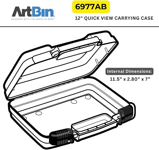 ArtBin 12-Inch Quick View Deep Base Carrying Case, Translucent - Image 5