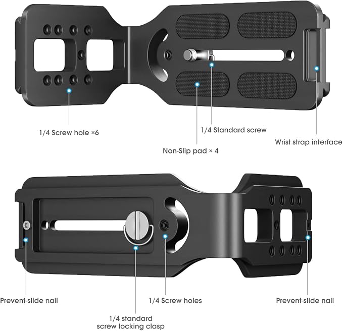 DSLR Camera L Bracket Vertical Horizontal Switching Tripod Quick Release Plate Compatible with Canon Nikon Sony DJI Osmo Ronin Zhiyun Stabilizer Tripod Monopod - Image 2