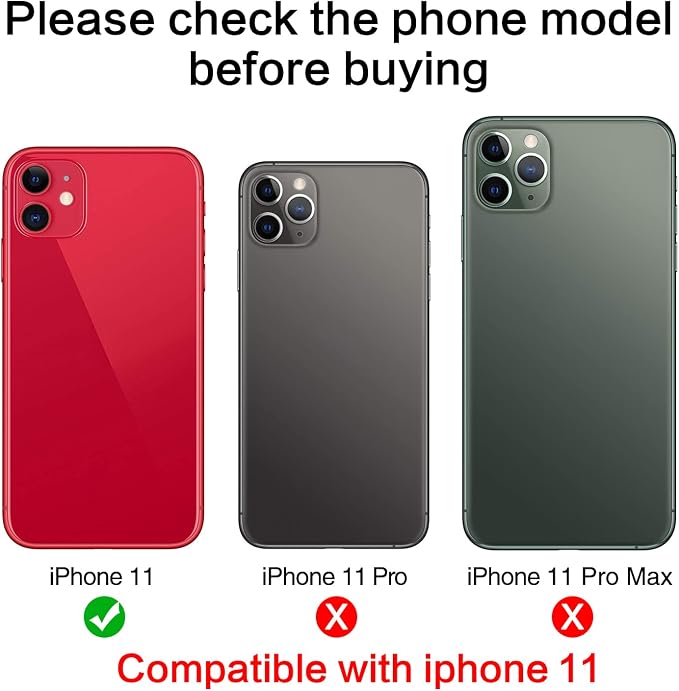 2PCS ASDAWN Back Camera Lens Glass Replacement for iPhone 11 6.1 Inches with Pre-Installed Adhesive, Rear Camera Lens Glass Replacement with Installation Manual + Repair Tool Set - Image 2