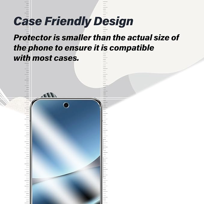 BIGFACE for Pixel 10 Pro XL Tempered Glass Screen Protector + Camera Lens Protector [2 + 2 Pack][Fingerprint Unlock] [Anti-Scratch] [Case Friendly] Clear HD Protective Film for Google Pixel 10 Pro XL - Image 5