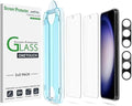amFilm OneTouch for Samsung Galaxy S23 Screen Protector Tempered Glass | Auto-Alignment, 30s Install, Bubble Free, Scratch & Drop Protection, HD Clear, Camera Lens Protector, 2+2 Pack (S23-6.1'') by amFilm