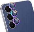 Camera Lens Protector for Samsung Galaxy S25 FE,1 Pack | Tempered Metal Glass Camera Cover, HD Clear Anti-Scratch Lens Screen Protector Film,Case Friendly,Colorful Titanium by Unknown