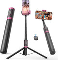 67" Selfie Stick Tripod with Wireless Remote for iPhone and Android | All-in-One Extendable Design, Compact Folded Size for Selfies, Video Recording, Live Streaming, Vlogging and Travel by SelfieStickTripodsforPhone