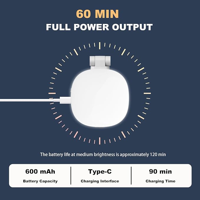 Magnetic Selfie Light, Phone Light Compatible with MagSafe iPhone & Android, Portable LED Fill Ring Light for Selfies/Photography/Video Recording/TikTok/Vlog/Zoom Calls/Conference/Makeup(White) - Image 7
