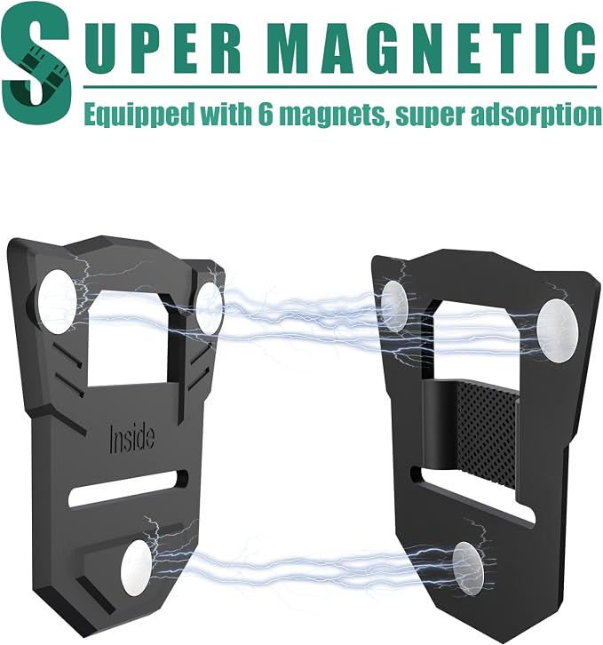 RUKUHOT Body Camera Mount, Universal Camera Mounts & Clamps Fit for All Models Police Body Cam, Strong Magnet Camera Holder Stick to Clothes Prevent Moving - Image 4