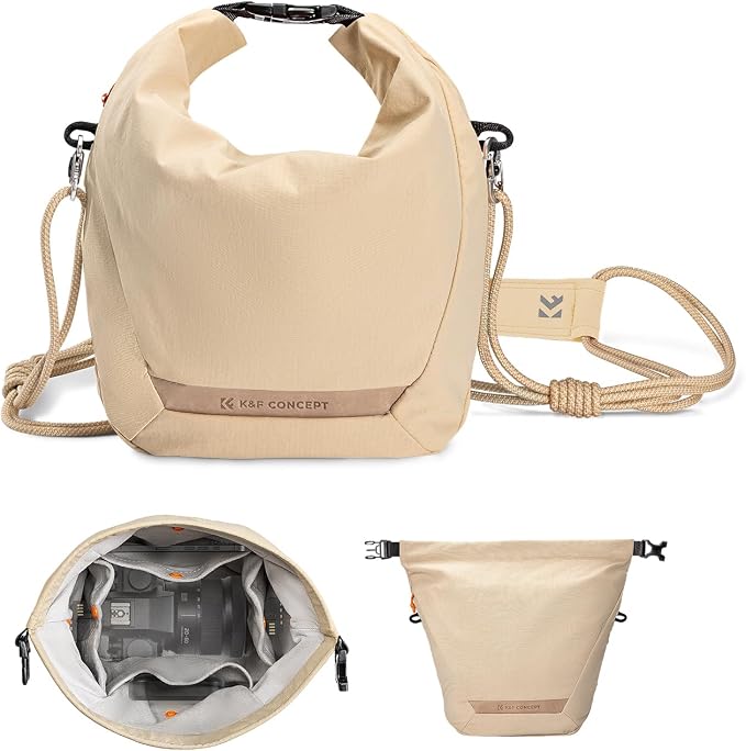 K&F CONCEPT Camera Sling Bag Small Compact Case | Cute Soft Camera Pouch, Handbag, for Urban Street Photography, BS05 by KFCONCEPT