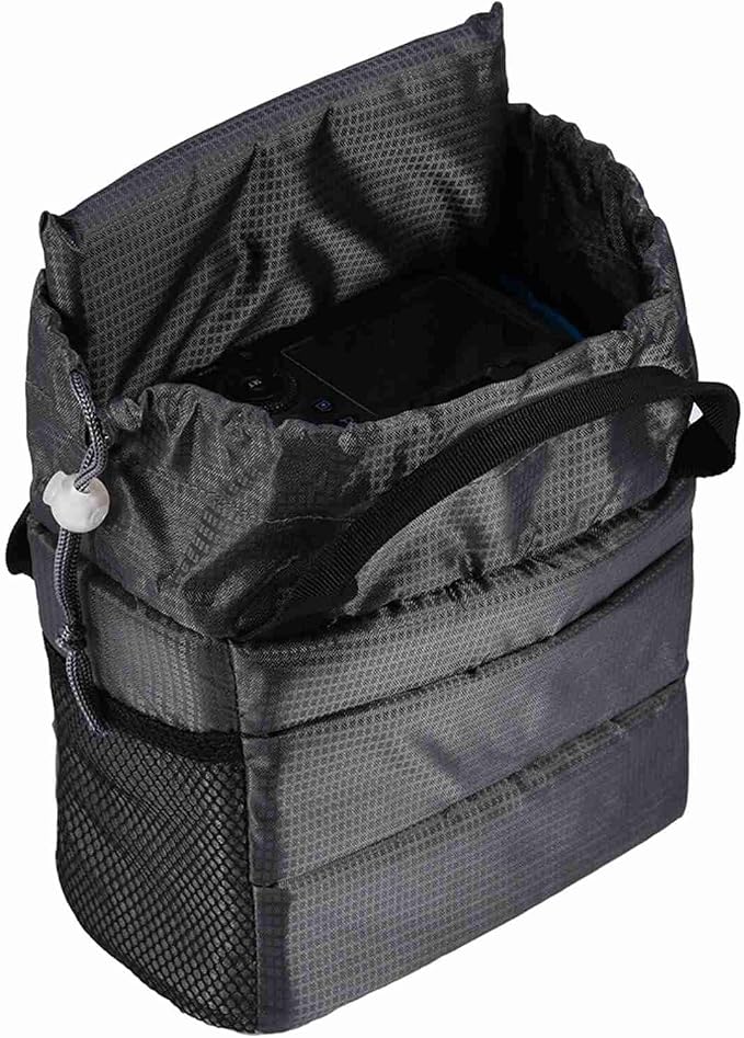 Acouto Camera Bag Only Polyester Insert Partition Camera Hand Bag Shockproof Padded Divider Cover Case for DSLR Camera Partition Bag (Grey) - Image 9