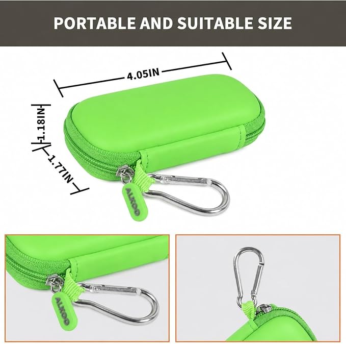 USB Flash Drive Case, SD Card/Thumb Drive/Memory Cards Holder, Bag Only | SDXC/SDHC Storage, Electronic Accessories Organizer for SanDisk / for Samsung, for Students/IT/Office/School/Travel, G-Green - Image 3