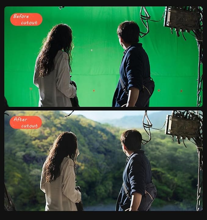 Green Screen Backdrop 8x10ft Photo Backdrop Chromakey Muslin Portrait Green Backdrop for PS Keying/Video Creation/Studio Portrait Shoots - Image 4