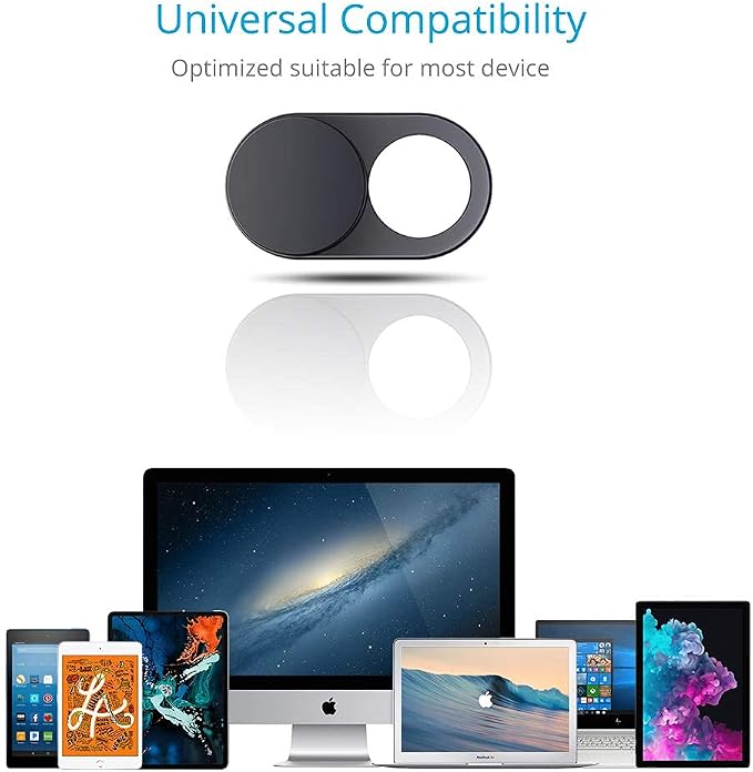 CloudValley Upgrade Magnetic Webcam Cover, [2-Pack] 0.023 inch Metal Camera Cover Slide | for Mac, iPad, MacBook Pro, MacBook Air, Laptops, PC/Computer, Tablets, Web Blocker Protect Your Privacy - Image 6